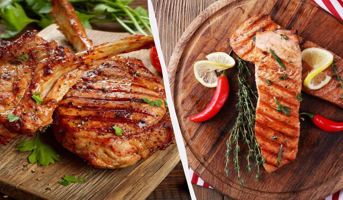 Что лучше - рыба или мясо / коллаж УНИАН, фото ua.depositphotos.com Что лучше - рыба или мясо / коллаж УНИАН, фото ua.depositphotos.com