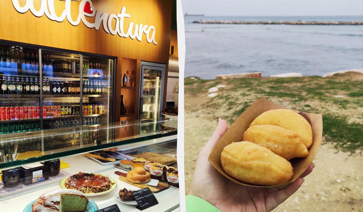Магазинчик Lattenatura Apulian Food возле пляжа регулярно нас спасал / коллаж УНИАН, фото Марина Григоренко Магазинчик Lattenatura Apulian Food возле пляжа регулярно нас спасал / коллаж УНИАН, фото Марина Григоренко