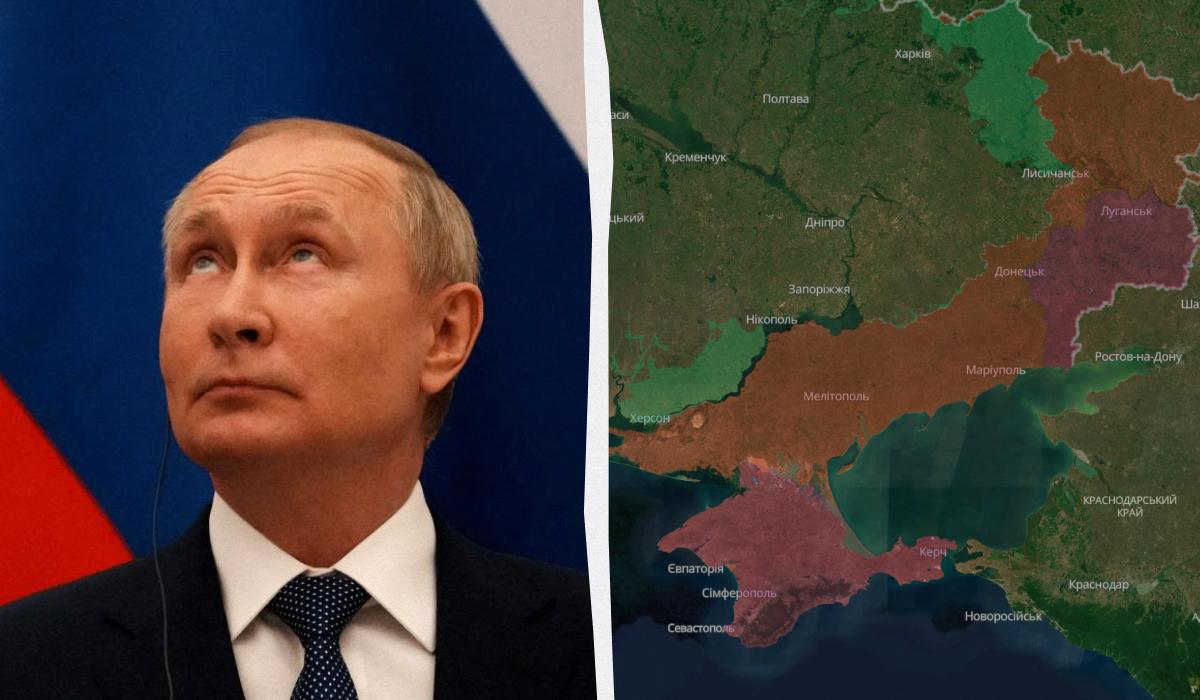 Путін від своїх вимог не відмовляється / колаж УНІАН, фото Reuters, скріншот DeepState Путін від своїх вимог не відмовляється / колаж УНІАН, фото Reuters, скріншот DeepState