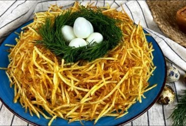 Как приготовить Гнездо глухаря: идеальный салат на Пасху