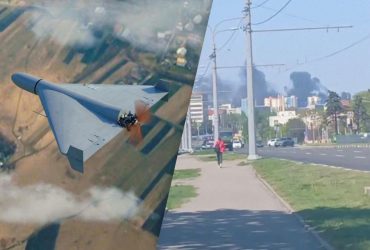 РФ массированно атаковала Харьков Шахедами: есть попадания и раненые