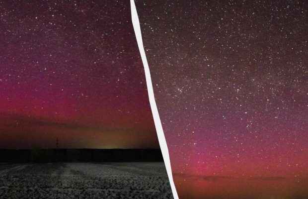 Полярное сияние осветило небо над Украиной (фото)