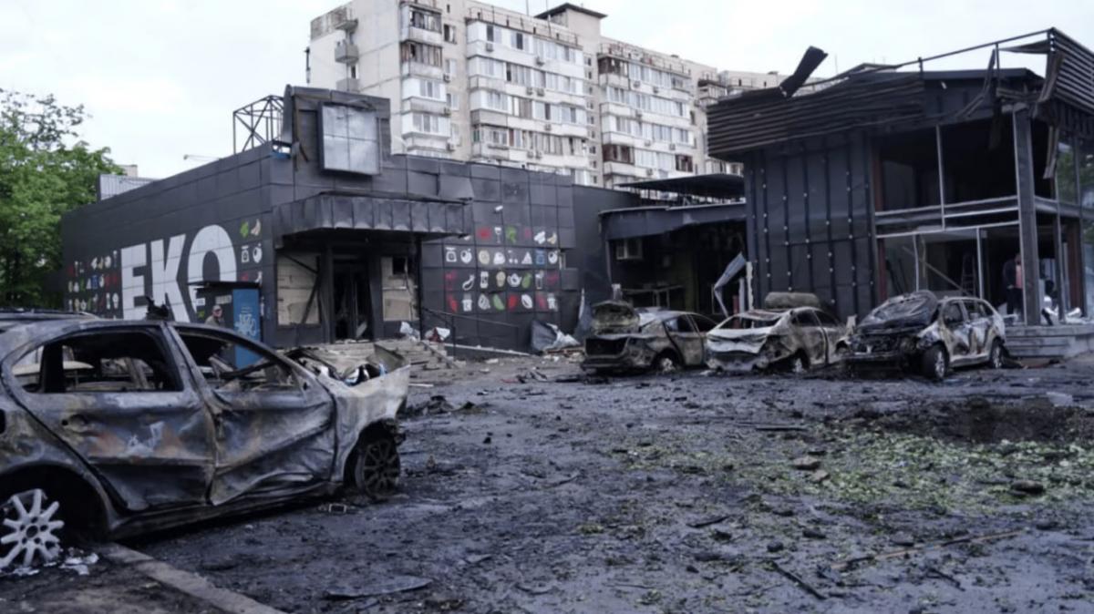 The media showed the effects of the attack on Kyiv / Live News The media showed the effects of the attack on Kyiv / Live News
