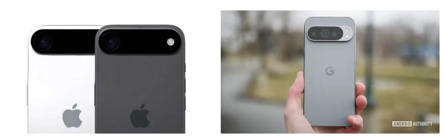 iPhone 17 (ліворуч), Pixel 9 Pro (праворуч) iPhone 17 (ліворуч), Pixel 9 Pro (праворуч)