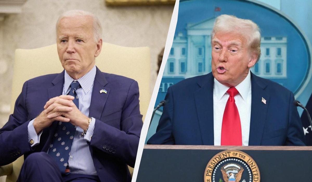 По словам Байдена, Трамп пытается "умиротворить" Путина / Коллаж УНИАН, фото - president.gov.ua, ua.depositphotos.com По словам Байдена, Трамп пытается "умиротворить" Путина / Коллаж УНИАН, фото - president.gov.ua, ua.depositphotos.com