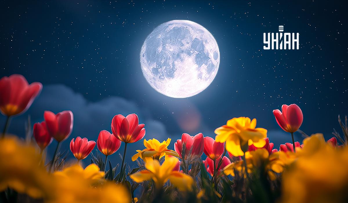 Коли повний Місяць настане в травні 2025 року / колаж УНІАН Коли повний Місяць настане в травні 2025 року / колаж УНІАН
