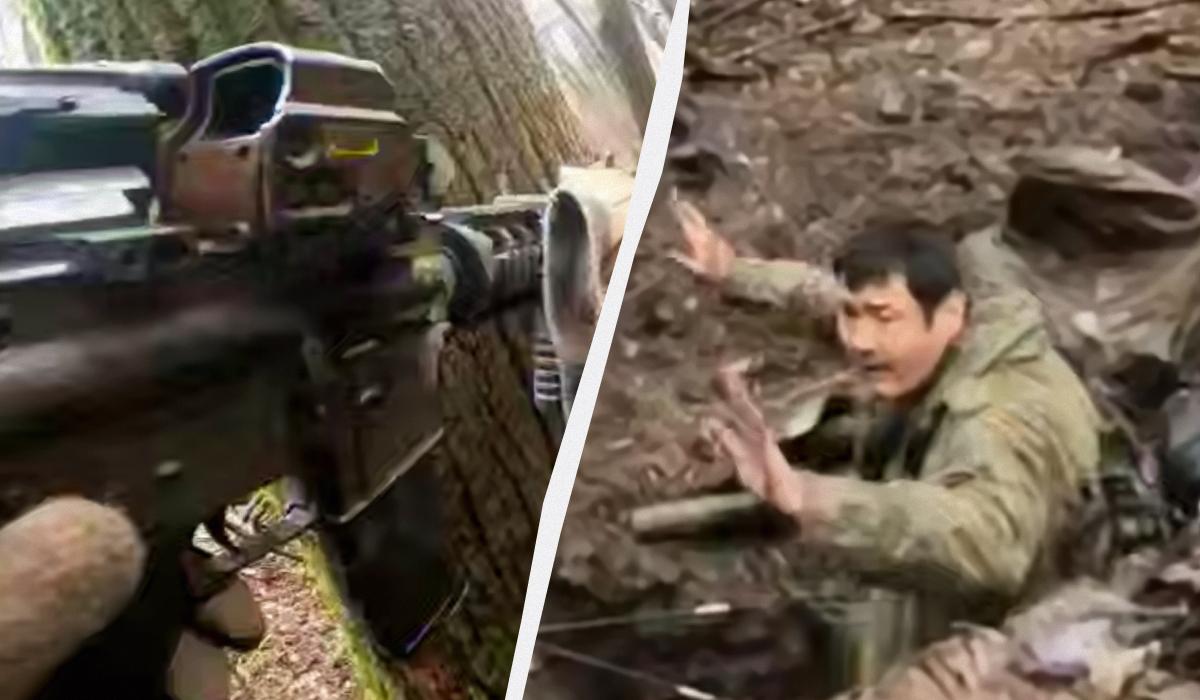 Russians captured after a brief shootout / UNIAN collage, video footage Russians captured after a brief shootout / UNIAN collage, video footage