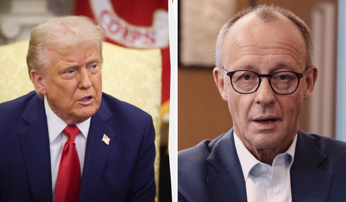 /Трамп и Мерц во время первого телефонного разговора обсудили войну в Украине Коллаж УНИАН, фото ОП, скриншот /Трамп и Мерц во время первого телефонного разговора обсудили войну в Украине Коллаж УНИАН, фото ОП, скриншот
