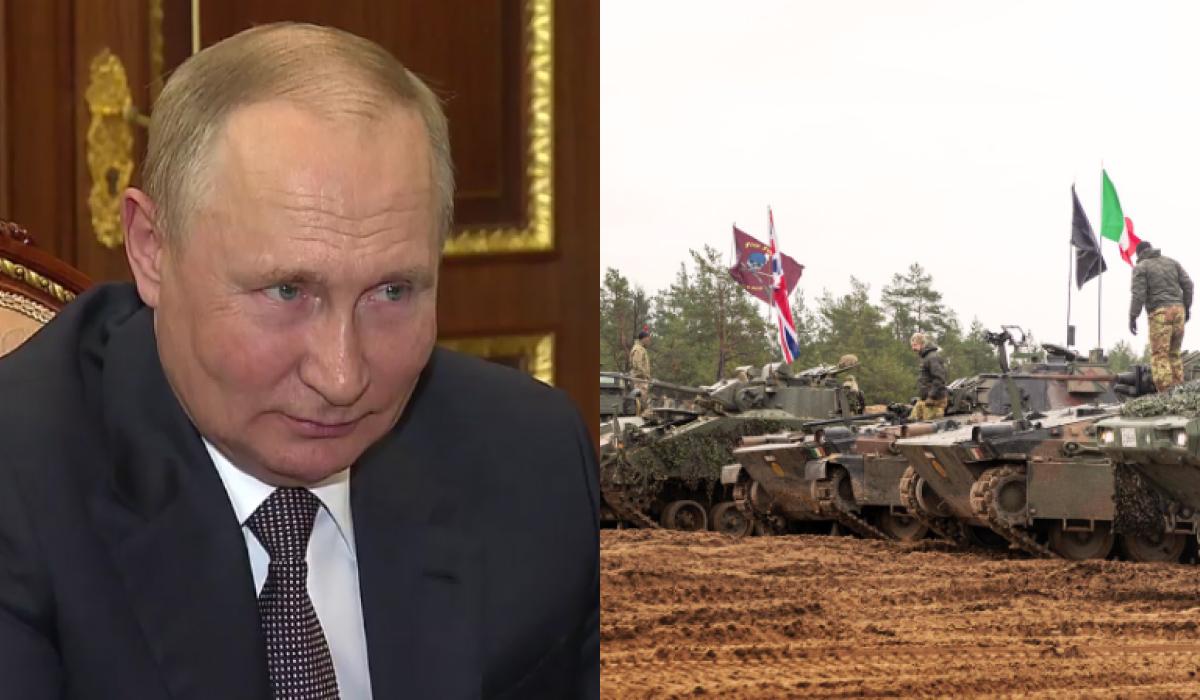 Путін справді агресор, якого потрібно стримувати / колаж УНІАН, скріншот, фото twitter.com/USNATO Путін справді агресор, якого потрібно стримувати / колаж УНІАН, скріншот, фото twitter.com/USNATO