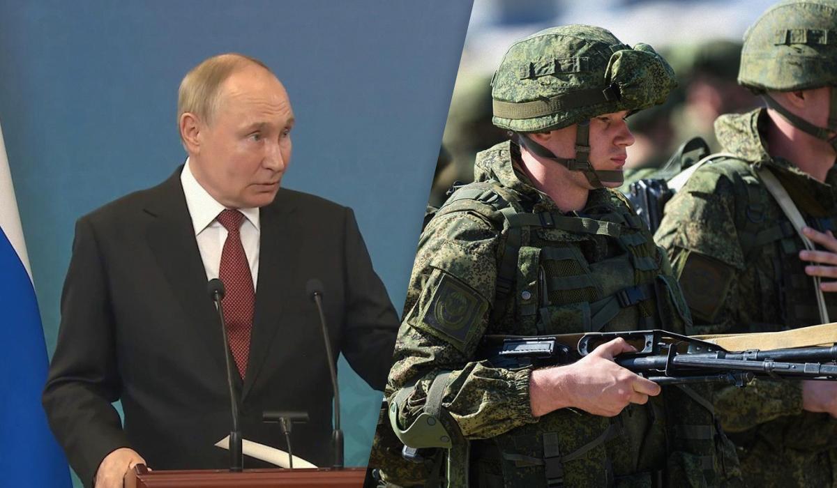 Путін намагається зробити службу в армії престижною в очах росіян / Колаж УНІАН, фото - скріншот, wikimedia.org Путін намагається зробити службу в армії престижною в очах росіян / Колаж УНІАН, фото - скріншот, wikimedia.org