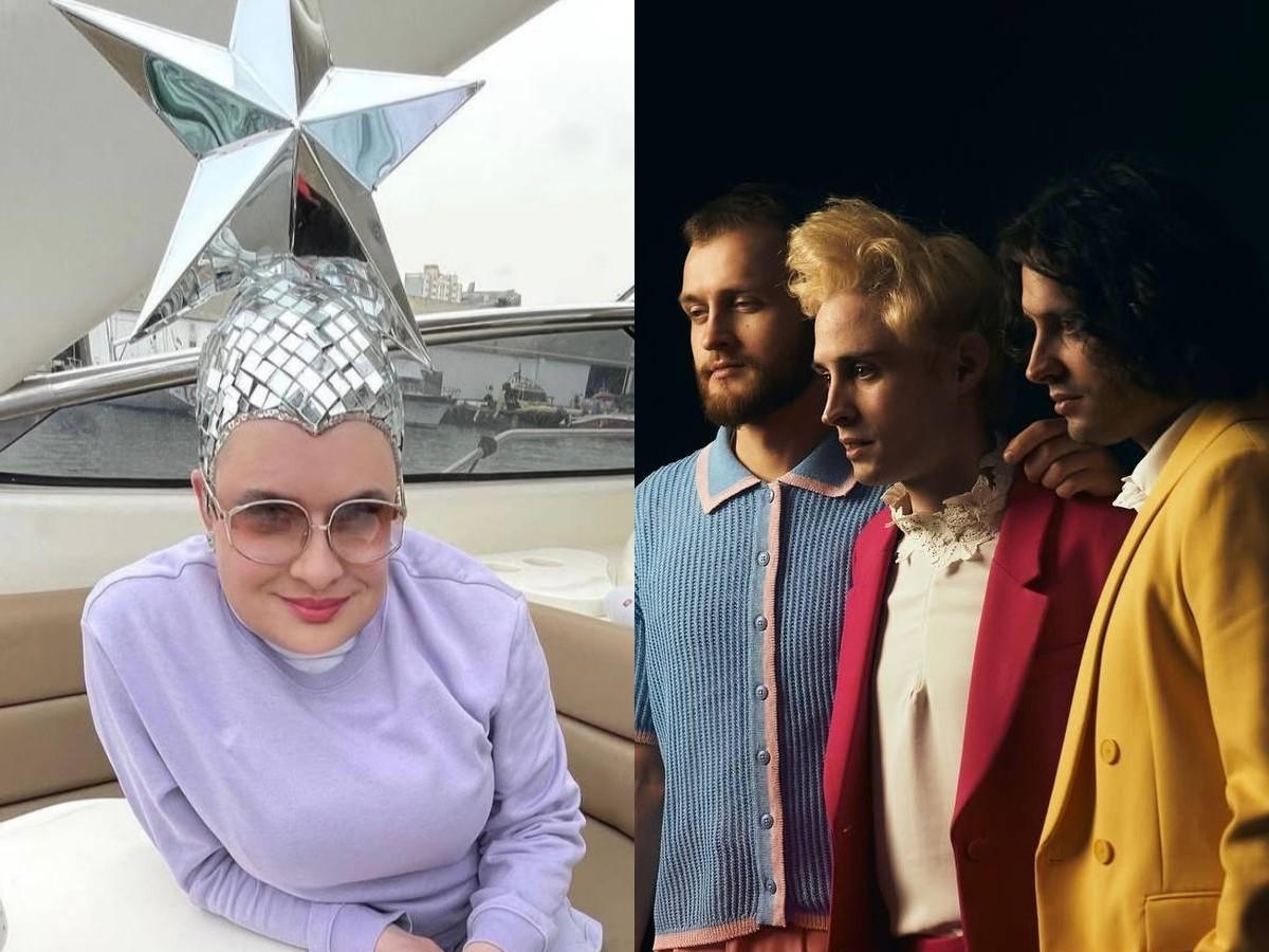 Verka Serdyuchka supported Ziferblat / Photo by Verka Serdyuchka Instagram, Ziferblat Instagram, UNIAN collage Verka Serdyuchka supported Ziferblat / Photo by Verka Serdyuchka Instagram, Ziferblat Instagram, UNIAN collage