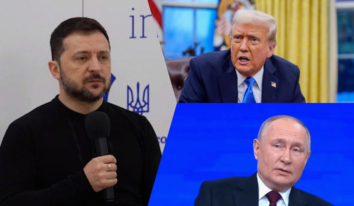 По словам Зеленского, Трамп еще не до конца понял, что Путин лжет / Коллаж УНИАН, фото - скриншоты, Getty Images По словам Зеленского, Трамп еще не до конца понял, что Путин лжет / Коллаж УНИАН, фото - скриншоты, Getty Images