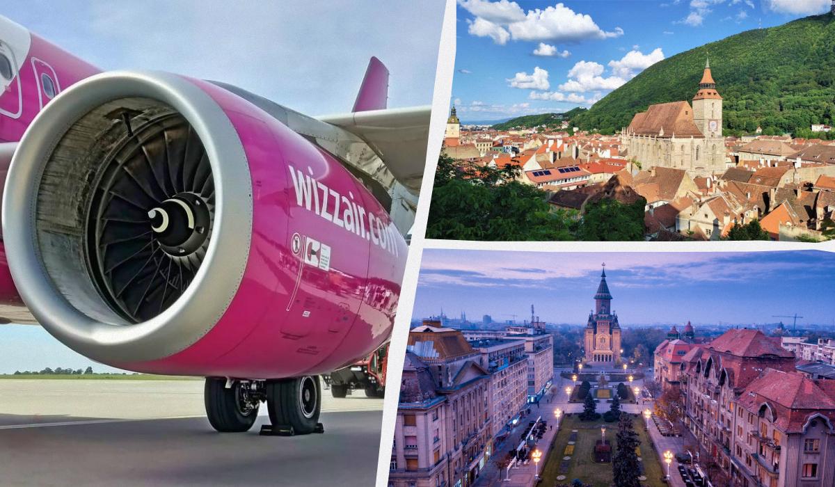 Wizz Air додав новы рейси з Брашова і Тімішоари / колаж УНІАН, фото ua.depositphotos.com, Марина Григоренко Wizz Air додав новы рейси з Брашова і Тімішоари / колаж УНІАН, фото ua.depositphotos.com, Марина Григоренко