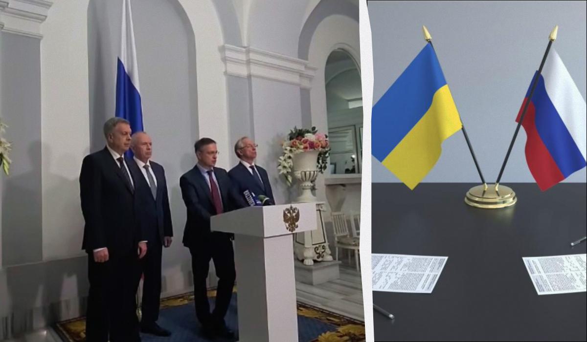 Мединский заявил, что делегация РФ будет ждать представителей Украины 16 мая / коллаж УНИАН, фото ua.depositphotos.com, кадр из видео Мединский заявил, что делегация РФ будет ждать представителей Украины 16 мая / коллаж УНИАН, фото ua.depositphotos.com, кадр из видео