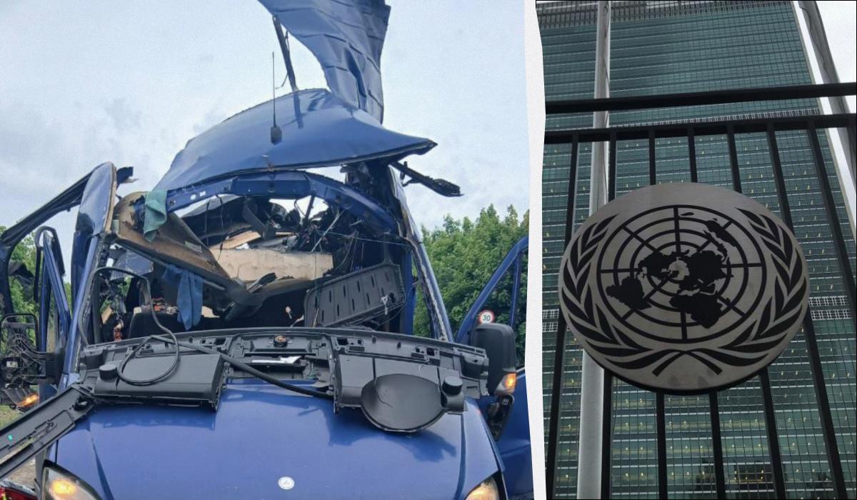 В ООН отреагировали на удар оккупантов по автобусу на Сумщине / коллаж УНИАН, фото REUTERS, t.me/V_Zelenskiy_official В ООН отреагировали на удар оккупантов по автобусу на Сумщине / коллаж УНИАН, фото REUTERS, t.me/V_Zelenskiy_official
