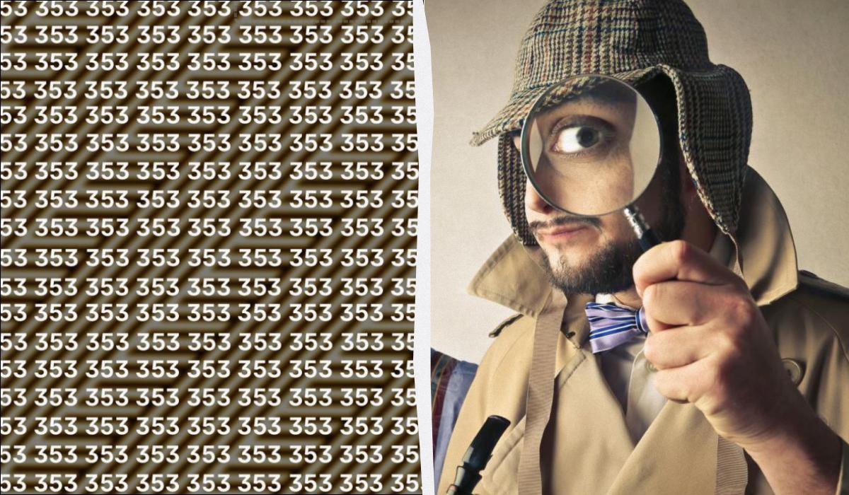 Не каждый может найти число 333 среди сотни других за 7 секунд в оптической иллюзии