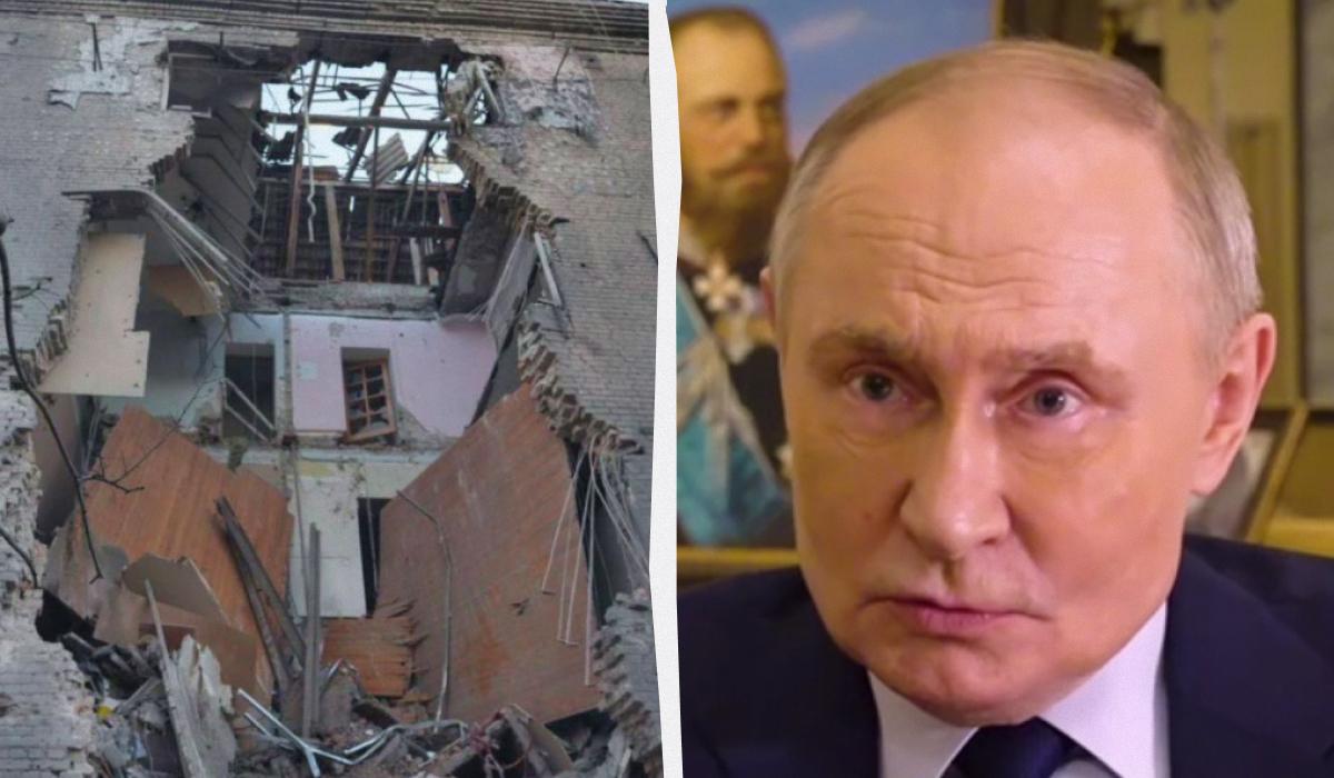 Путін пояснив, навіщо почав війну в Україні / колаж УНІАН, фото з телеграм-каналу Івана Федорова, скриншот Путін пояснив, навіщо почав війну в Україні / колаж УНІАН, фото з телеграм-каналу Івана Федорова, скриншот