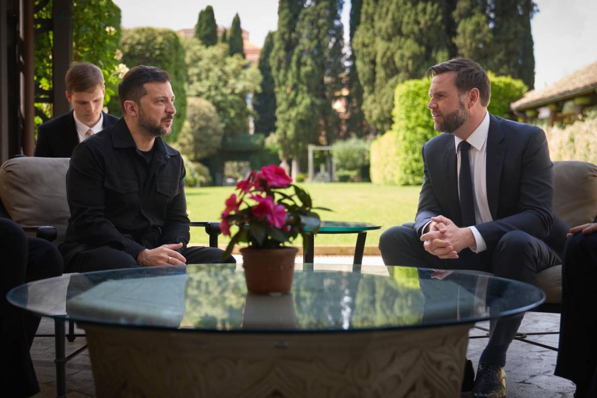 Zelensky met with Vance in Rome / Photo Telegram-channel of Zelensky Zelensky met with Vance in Rome / Photo Telegram-channel of Zelensky