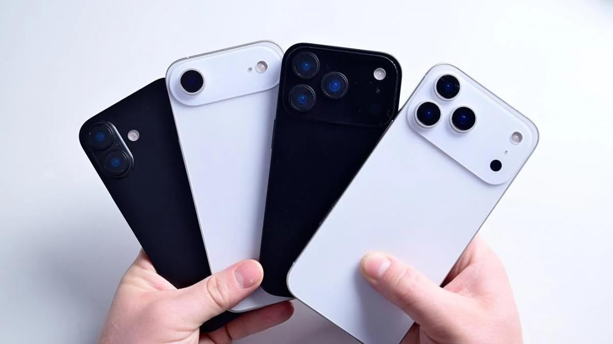 На новых фото показали макеты всех моделей iPhone 17 / фото AppleInsider На новых фото показали макеты всех моделей iPhone 17 / фото AppleInsider