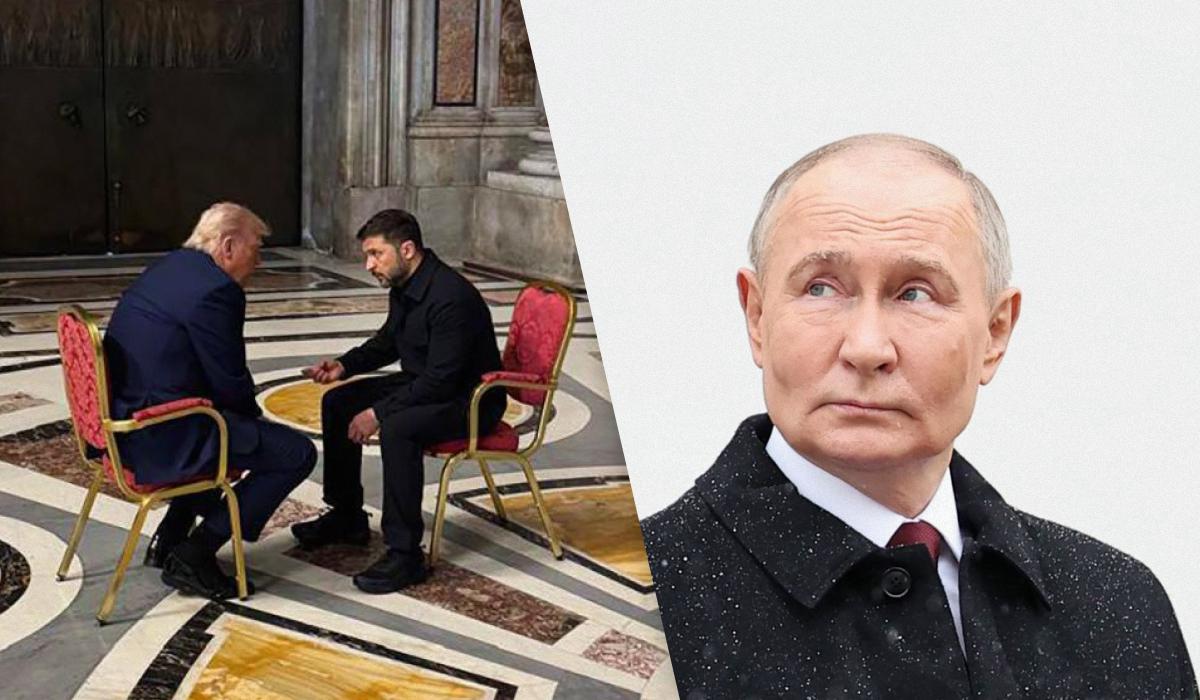 За словами Трампа, він уже повідомив Зеленському деталі розмови з Путіним / Колаж УНІАН, фото - ОП, Getty Images За словами Трампа, він уже повідомив Зеленському деталі розмови з Путіним / Колаж УНІАН, фото - ОП, Getty Images