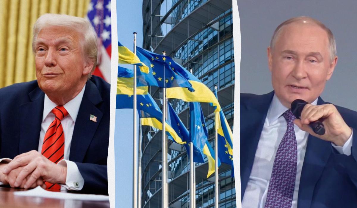 У Європі приголомшені результатами розмови Трампа і Путіна колаж УНІАН, фото GettyImages, pixabay.com, скріншот