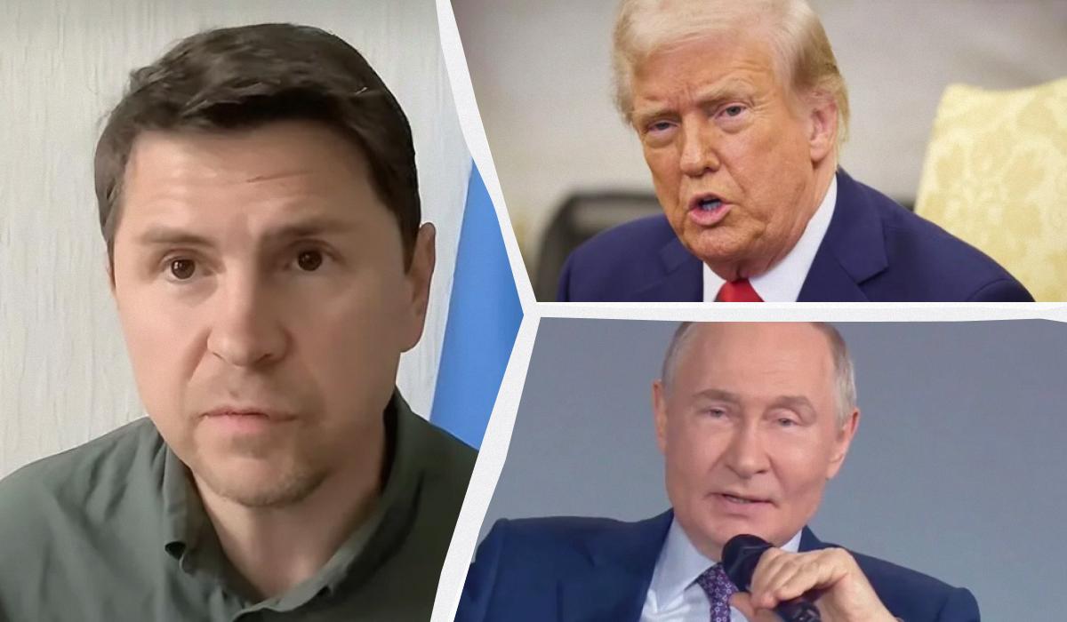 Podolyak appreciated Trump and Putin's conversation / UNIAN collage, photos, screenshots Podolyak appreciated Trump and Putin's conversation / UNIAN collage, photos, screenshots