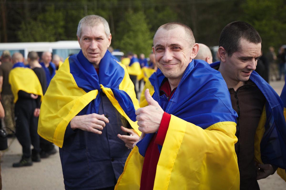 Наші - вдома / фото t.me/V_Zelenskiy_official/ Наші - вдома / фото t.me/V_Zelenskiy_official/