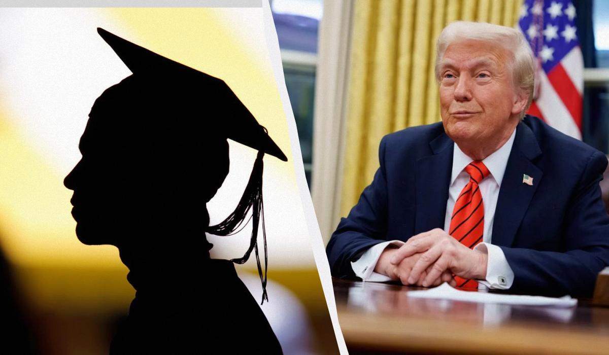 У Трампа перекрывают доступ в США для иностранных студентов/ Коллаж УНИАН, фото GettyImages, REUTERS У Трампа перекрывают доступ в США для иностранных студентов/ Коллаж УНИАН, фото GettyImages, REUTERS