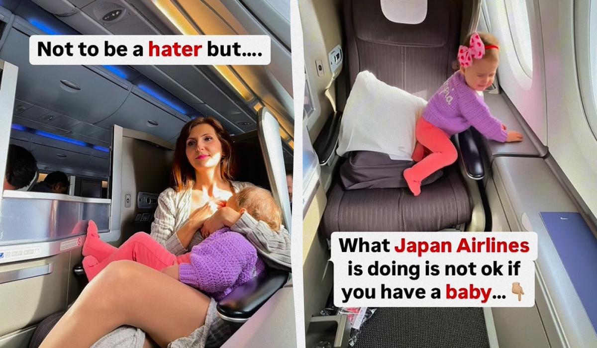 Мама-мандрівниця образилася на Japan Airlines / колаж УНІАН, фото instagram.com/sophiefamilytravel/ Мама-мандрівниця образилася на Japan Airlines / колаж УНІАН, фото instagram.com/sophiefamilytravel/