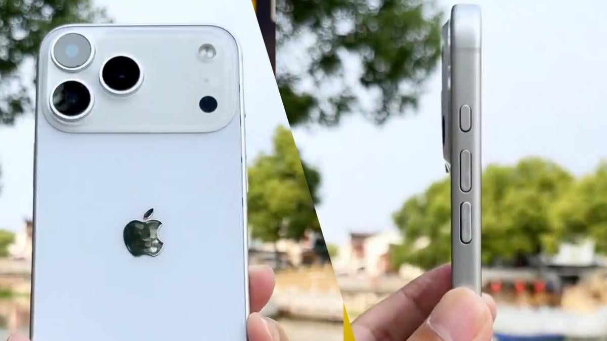 Более толстый и тяжелый iPhone 17 Pro Max показан в новом видео / Скриншот Более толстый и тяжелый iPhone 17 Pro Max показан в новом видео / Скриншот