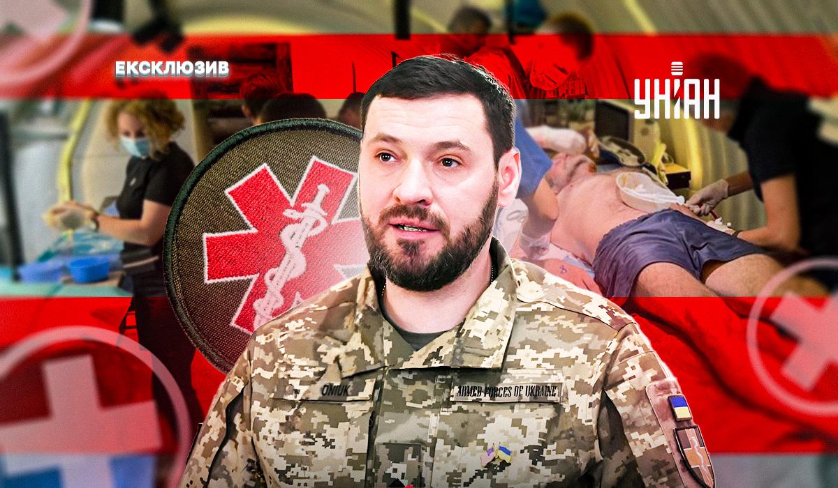 Євгеній Антонюк очолює одне з передових хірургічних відділень, де проводять складні операції військовослужбовцям / колаж УНІАН Євгеній Антонюк очолює одне з передових хірургічних відділень, де проводять складні операції військовослужбовцям / колаж УНІАН