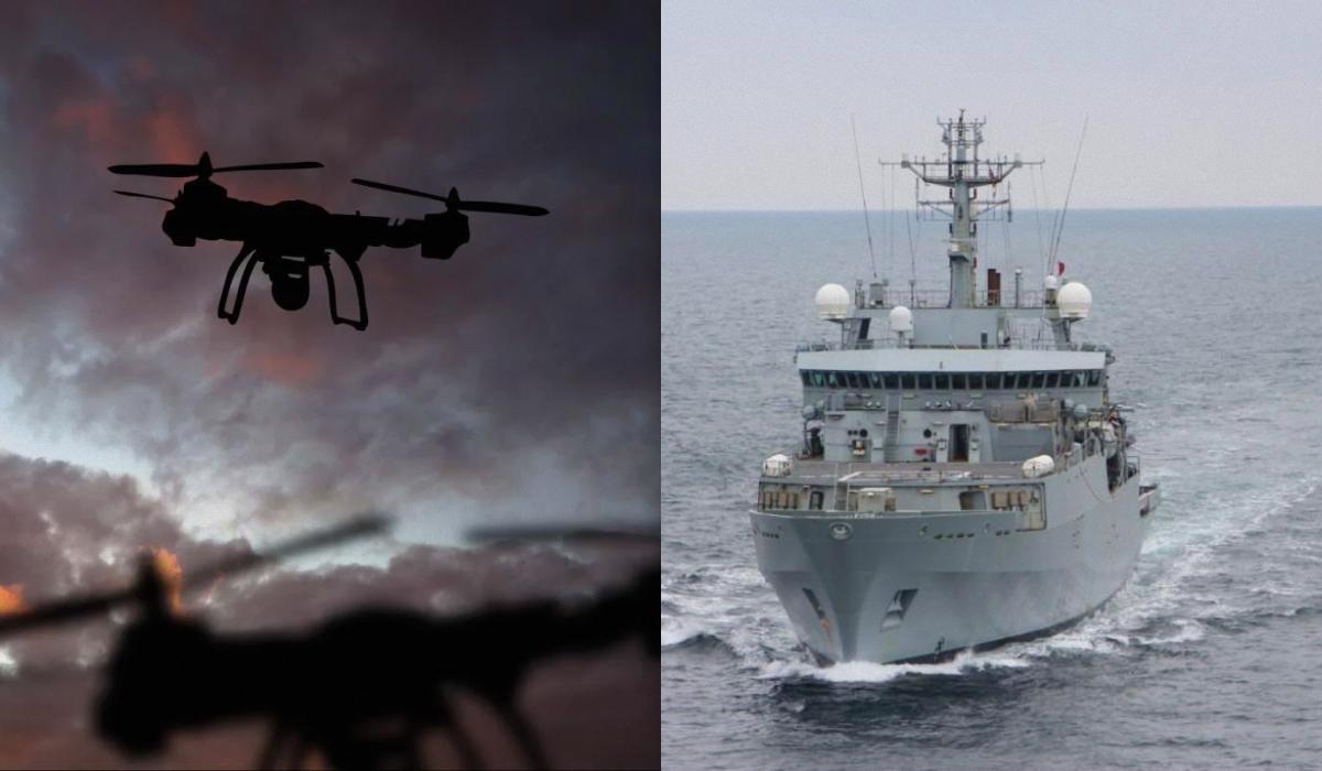 Подозрительные дроны шпионили за немецким кораблем, следившим за судном РФ, - Spiegel Подозрительные дроны шпионили за немецким кораблем, следившим за судном РФ, - Spiegel