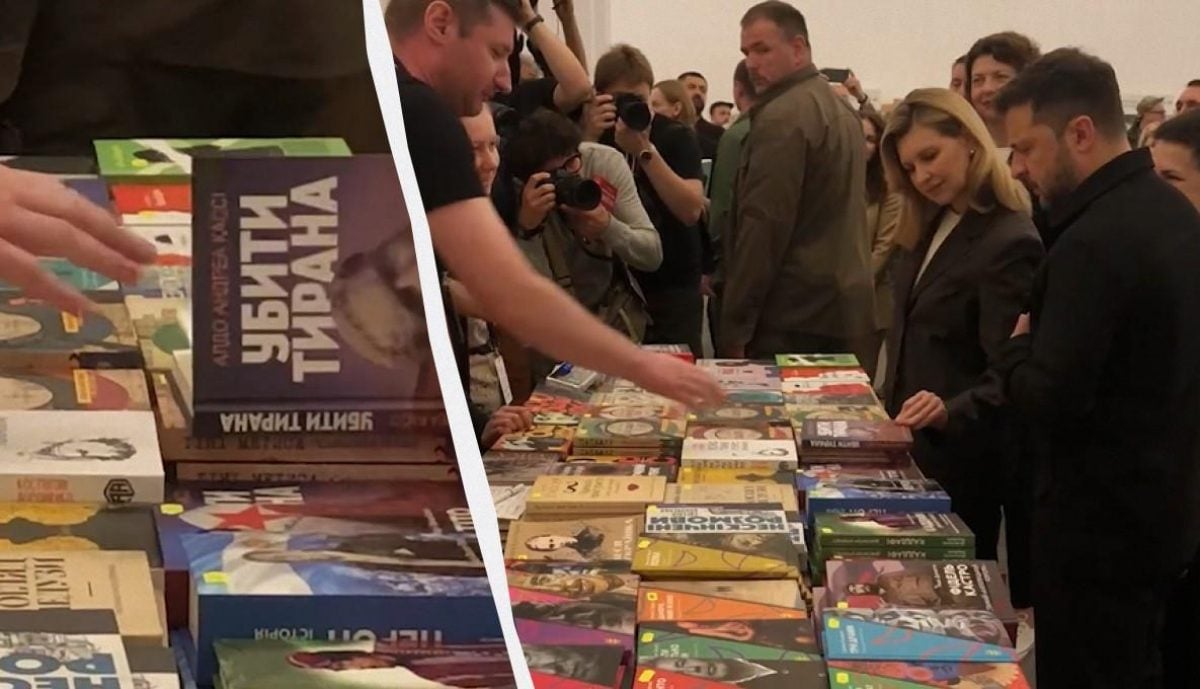 Зеленский на "Книжном Арсенале" в Киеве приобрел книгу "Убить тирана"