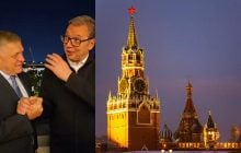 "Брати назавжди": Вучич та Фіцо зустрілися у Москві (відео)