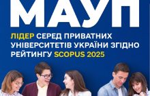 МАУП — лідер серед приватних університетів України згідно рейтингу Scopus 2025