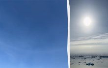 Обручальное кольцо с тремя солнцами: украинские полярники зафиксировали уникальное явление (видео)