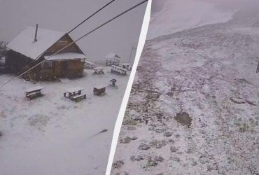 Уже не смешно: на Львовщине зафиксировали мощный снегопад (видео)