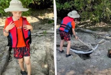 У Канаді дитина з металошукачем натрапила на затонулий корабель (фото)