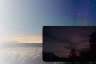 У небі над Сумщиною зафіксували полярне сяйво (відео)