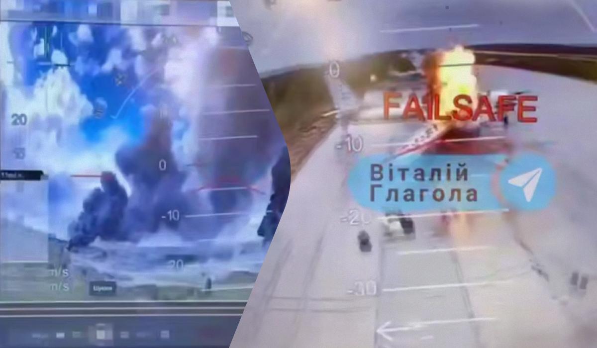 СБУ поразила аэродром стратегической авиации россиян / коллаж УНИАН, скриншот СБУ поразила аэродром стратегической авиации россиян / коллаж УНИАН, скриншот