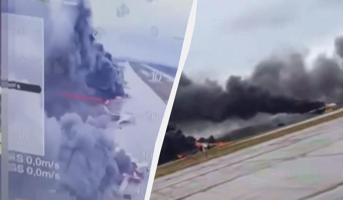 У Росії 1 червня називають чорним днем авіації/ Колаж УНІАН, скріншоти