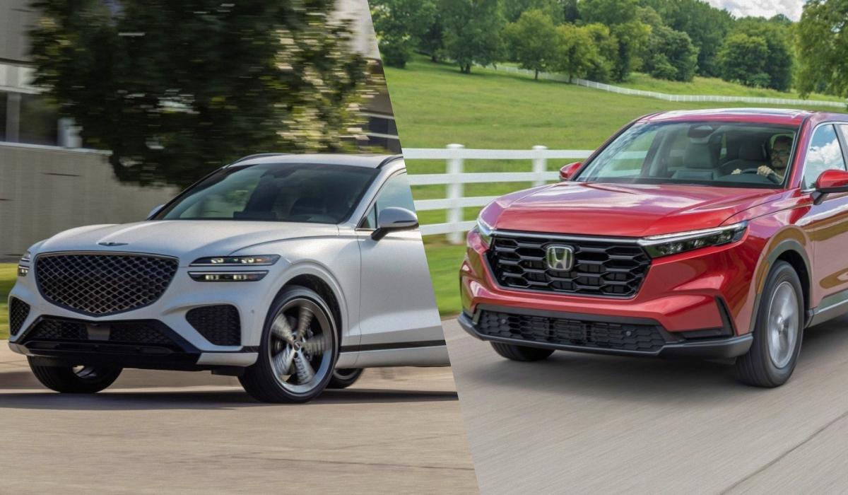 Експерти рекомендують звернути увагу на ці кросовери / Колаж УНІАН, фото - Genesis, Honda Експерти рекомендують звернути увагу на ці кросовери / Колаж УНІАН, фото - Genesis, Honda