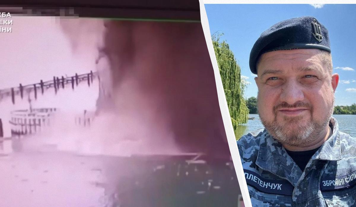 Плетенчук оценил удар по Крымскому мосту/ Коллаж УНИАН, фото facebook.com/Taclbery, скриншот Плетенчук оценил удар по Крымскому мосту/ Коллаж УНИАН, фото facebook.com/Taclbery, скриншот