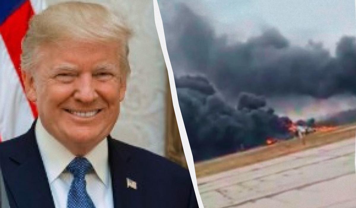 Трамп був вражений тим, що зробили українці / колаж УНІАН, фото Вікіпедія, скріншот