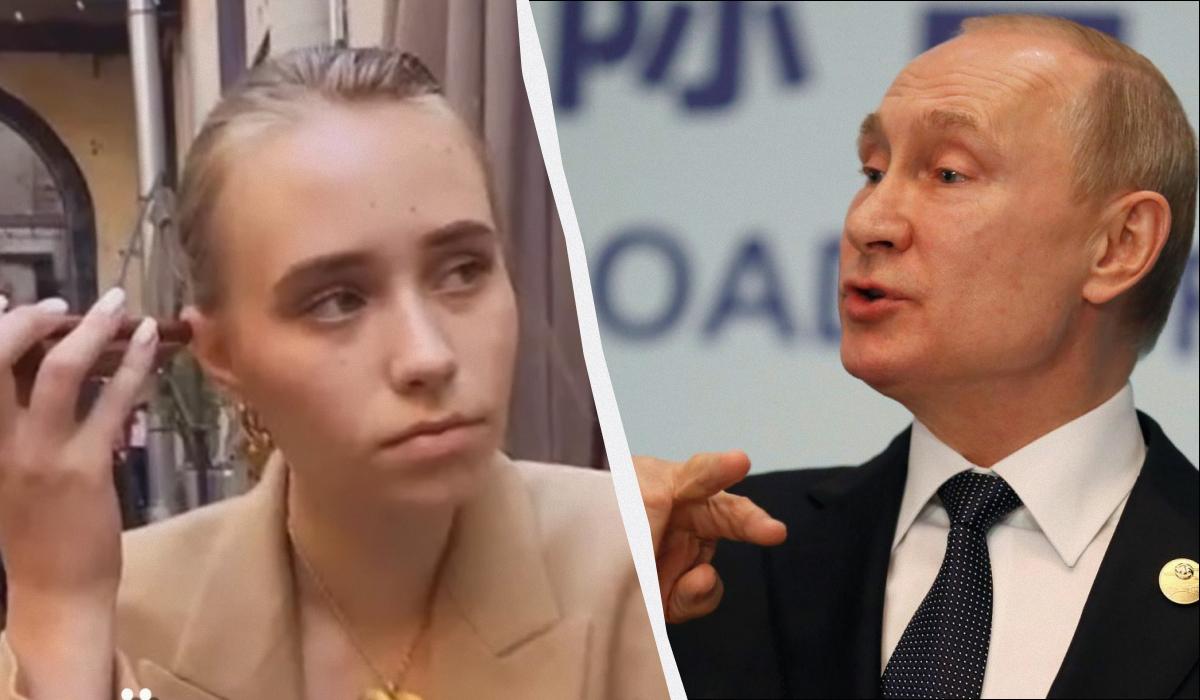 Ліза з Парижа дуже схожа на Путіна в молодості / колаж УНІАН, фото REUTERS, кадр із відео Ліза з Парижа дуже схожа на Путіна в молодості / колаж УНІАН, фото REUTERS, кадр із відео