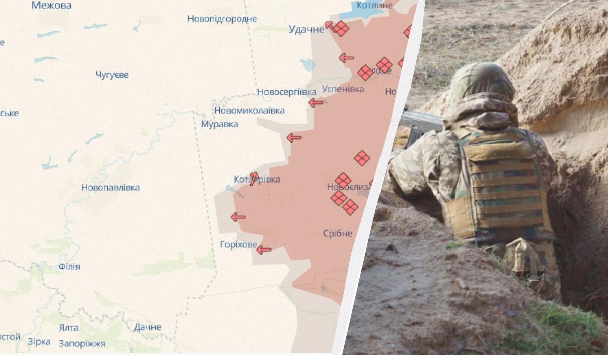 Відстань між адмінкордоном Дніпропетровщини і місцем, де закрипилися російські війська, - 2020 метрів / колаж УНІАН, скриншот, фото 40 окремої бригади берегової оборони Відстань між адмінкордоном Дніпропетровщини і місцем, де закрипилися російські війська, - 2020 метрів / колаж УНІАН, скриншот, фото 40 окремої бригади берегової оборони
