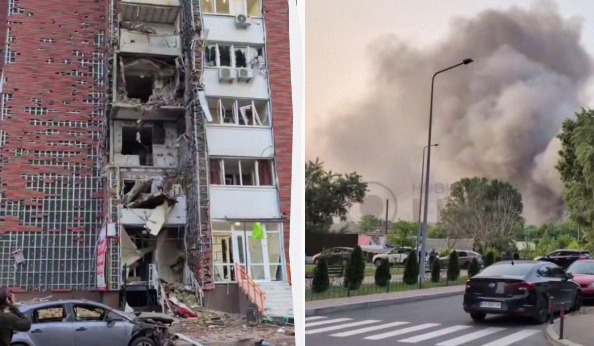 У Києві руйнування в 7 районах / Колаж УНІАН, скріншоти У Києві руйнування в 7 районах / Колаж УНІАН, скріншоти