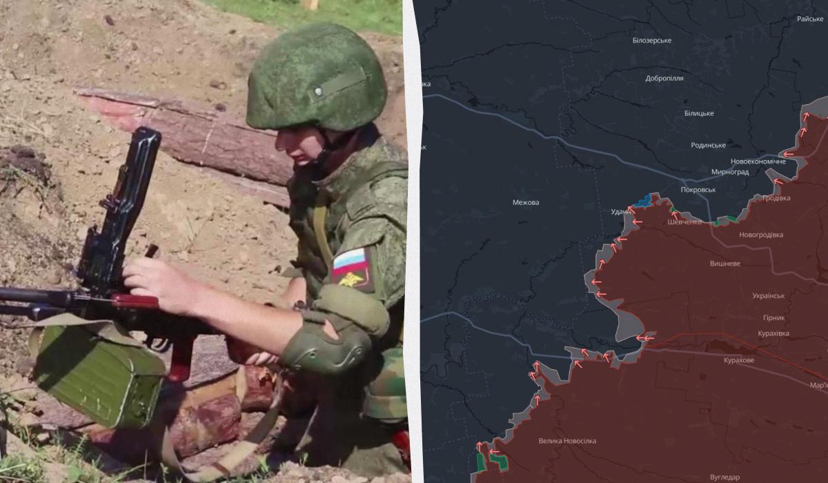 Росія має перевагу під Дніпропетровщиною / колаж УНІАН, кадр з відео, скріншот DeepState Росія має перевагу під Дніпропетровщиною / колаж УНІАН, кадр з відео, скріншот DeepState