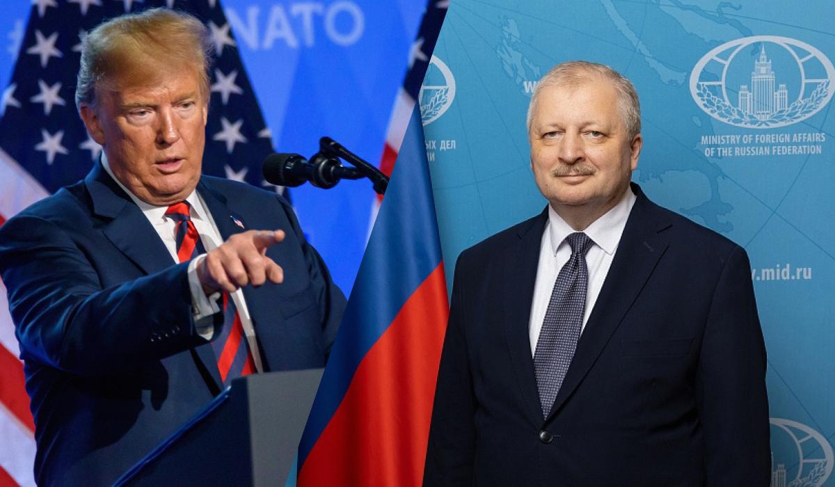 Новим російським послом, якого прийняв Трамп, став Олександр Дарчієв / колаж УНІАН, фото ua.depositphotos.com, Вікіпедія Новим російським послом, якого прийняв Трамп, став Олександр Дарчієв / колаж УНІАН, фото ua.depositphotos.com, Вікіпедія