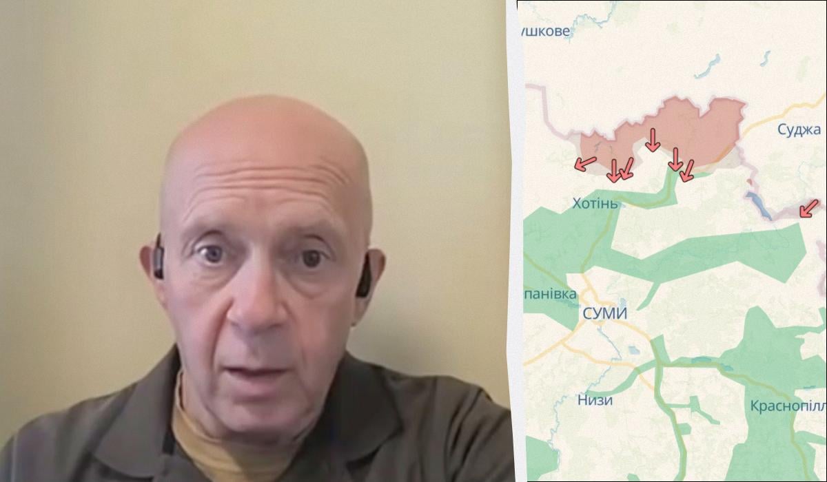 Сергей Грабский оценил ситуацию в Сумской области / коллаж УНИАН, фото DeepState, скриншот Сергей Грабский оценил ситуацию в Сумской области / коллаж УНИАН, фото DeepState, скриншот